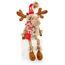 40cm Sitting Fluffy Reindeer
