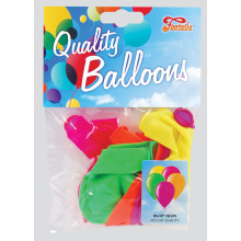 10" Assorted Neon Balloons Pack 10