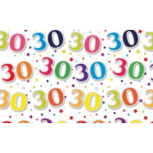 Flat Gift Wrap Sheets Age 30