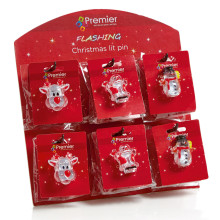 Flashing Christmas Pins
