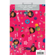 Flat Wrap & Tags Juvenile Girl F2551