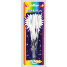 Silver Mini Sparklers 8s