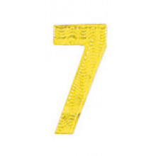 Roman Labels Gold Numerals No.7