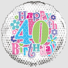 Foil Balloon Age 40 Female