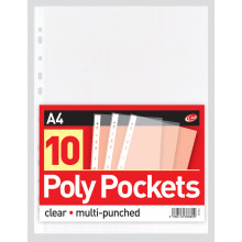 A4 Poly Pockets 10 Pack