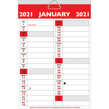 D0703 R&B A3 Easy View Calendar
