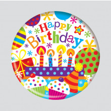 Open Birthday 150mm Large Badge