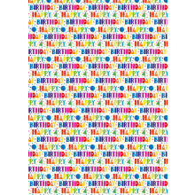 Flat Gift Wrap Happy Birthday GW2581