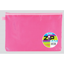 A4+ Super Strong Bright Zip Bags Asstd