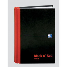 A5 Black'N'Red Book Feint E66857