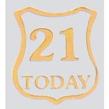 Roman Labels Gold Shield 21 Today