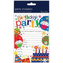 Invitation Pads Birthday Cake 20s HP101