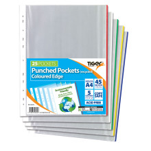 A4 Punched Pockets Recycled 25s