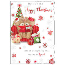 Auntie & Uncle Cute 50 Xmas Card