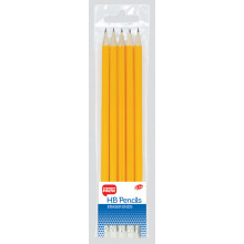 Wallet 5 HB Pencils Rubber Tipped