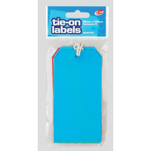 Assorted Coloured Tie-on Labels 8s