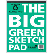 Big Green Sketch Pad 12.5"x9.5" 40pgs