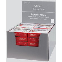 Box 14 Glitter Cards 127x178mm