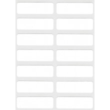 White Self Adhesive Labels 12x38mm