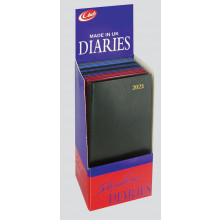 D0203 Slim 2WTV Diary Bl/Bk/Red