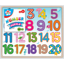 Wooden Alphabet/Number Puzzle 2 Assorted