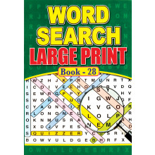 A4 Large Print Wordsearch 72pg 4 Asst