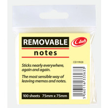 Club Yellow Notes 75x75mm
