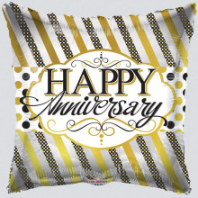 Happy Anniversary Square Foil Balloon