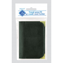 Travel Pass ID Holder Black/Pink Asst