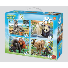 4 In 1 Puzzle Animal World
