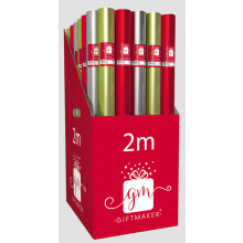 2M Roll Wrap Plain Foil