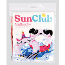 Animal Donut Swim Ring 55x65cm Assorted