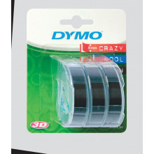 Dymo Tape 3 Pack 9mmx2m Black