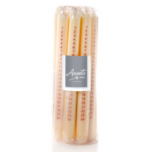 25cm Advent Candle White/Red/Ivory