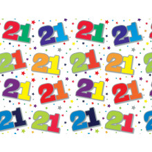 Flat Gift Wrap Sheets Age 21