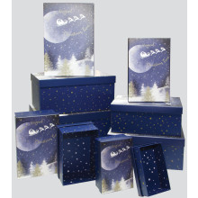Nest 10 Gift Boxes Starry Skies