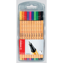 Stabilo Point 88 Fine Pens Wallet 10s