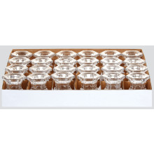 Heaxagonal Glass Candle Holder