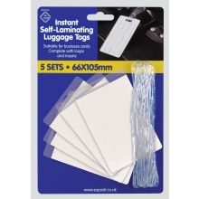 Self-Laminating Luggage Tags