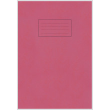 Silvine Exercise Book A4 Red 80pg 75gsm