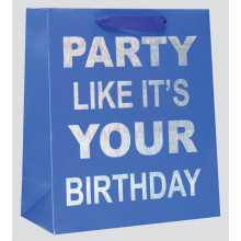Large Gift Bag Party Blue