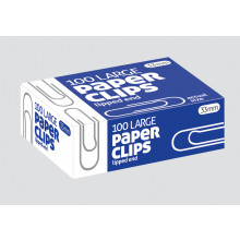 Paper Clips 33mm Lipped 100s