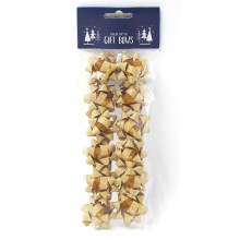 12 Gold Mini Glitter Bows