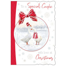 Son & Daughter-In-Law Trad 50 Xmas Card