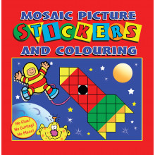 Mosaic Sticker Book 4 Asstd 20 Pages