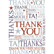 Thank You Cards Text IW307