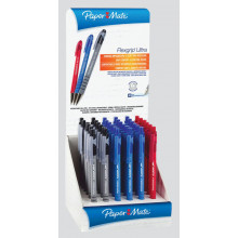 Papermate Flexigrip Pens Bl/Blk/Red Disp