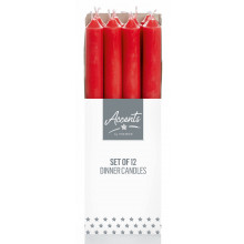 25cm Red Dinner Candles