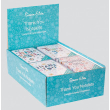 Box 8 Thank You Notelet Bright Text N621