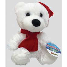 15cm Plush Christmas Bear
